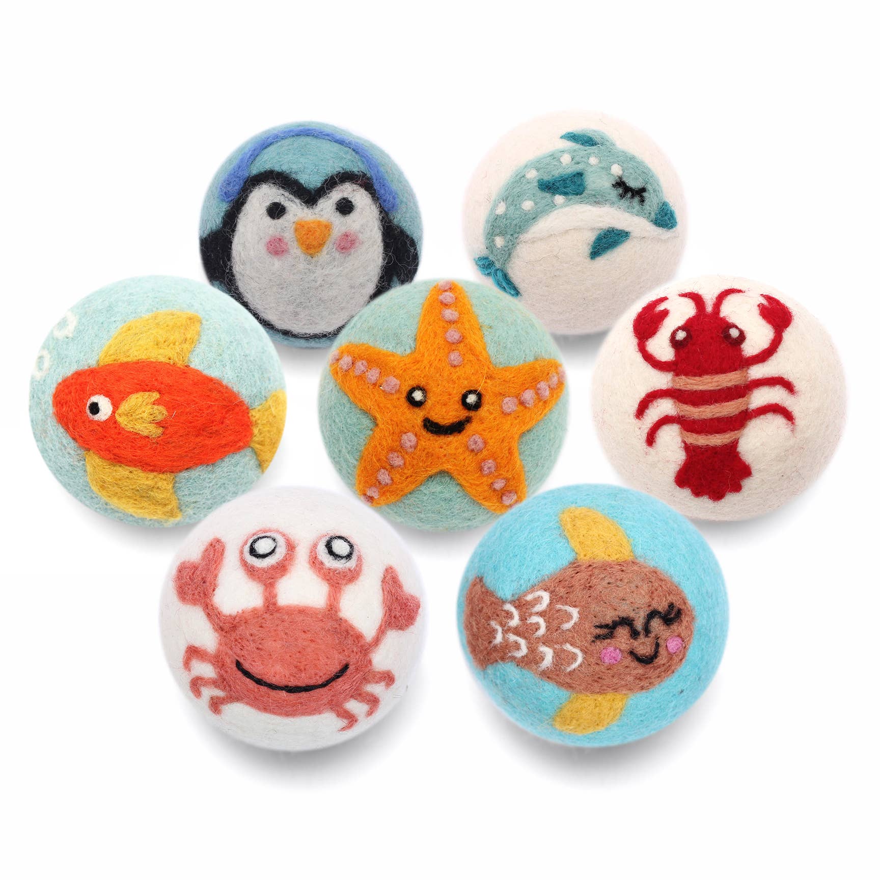 Sea Creatures: Eco Wool Dryer Balls Fair Trade: Penguin - Thumbnail 2