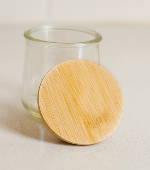 Yogurt Jar Bamboo Lid | 86 Plastic